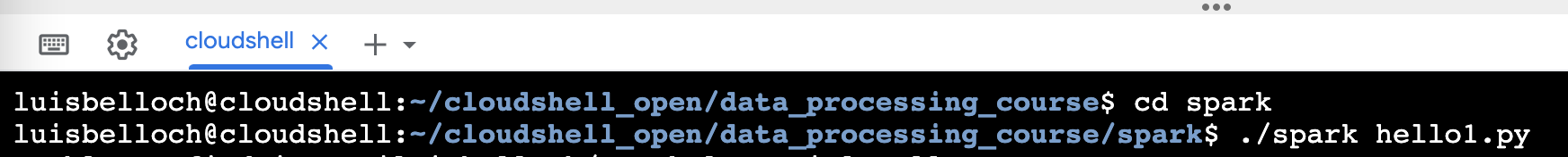./spark hello1.py